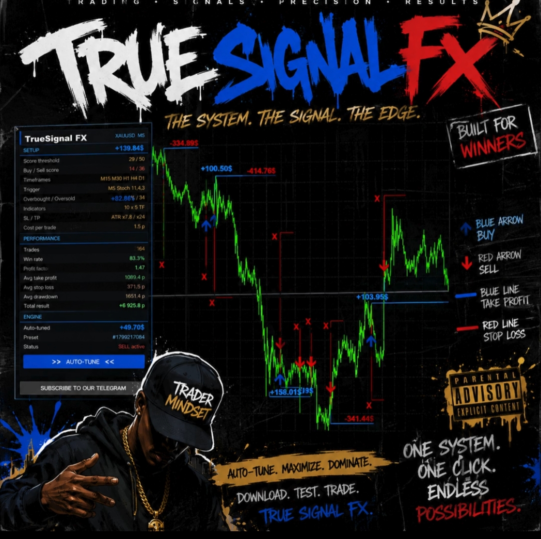 TRUE SIGNAL FX MT4 Trading Interface and Settings