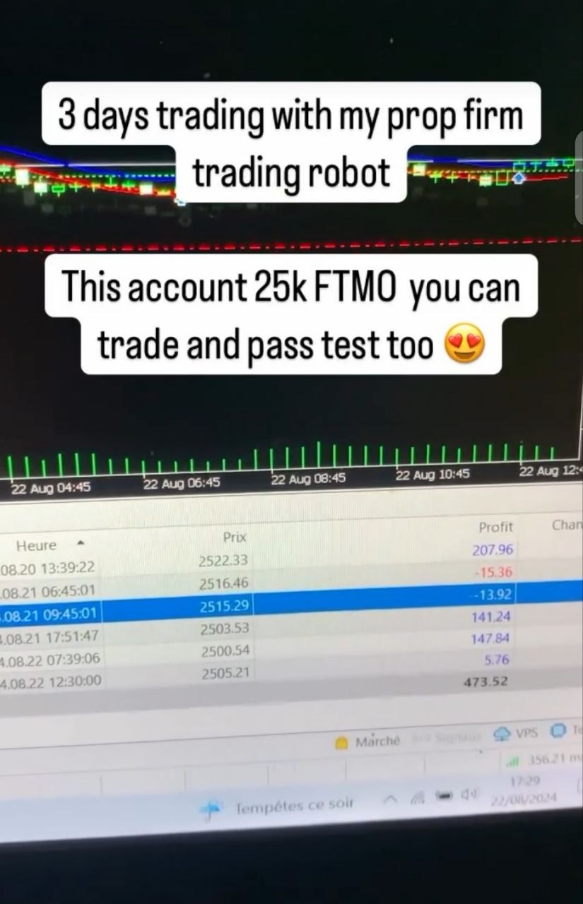 Zenjy FX Propfirm EA Trading Interface and Settings