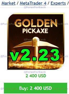 Golden Pickaxe 2.23 MT4 Trading Interface and Settings