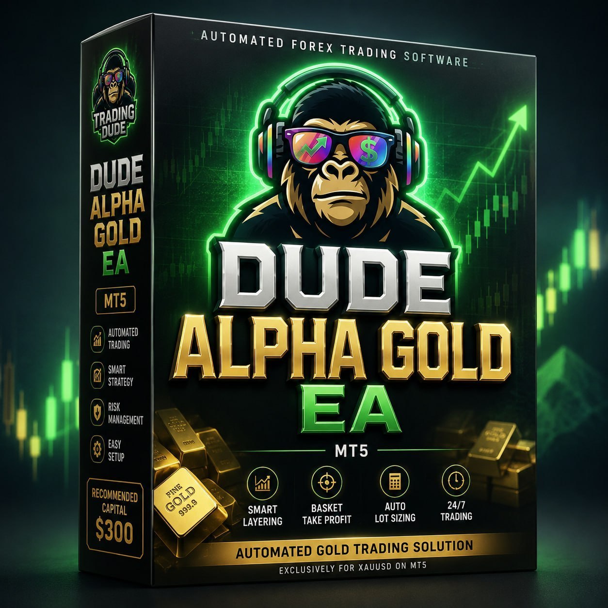 Dude Alpha Gold v1.4.2 Trading Interface and Settings