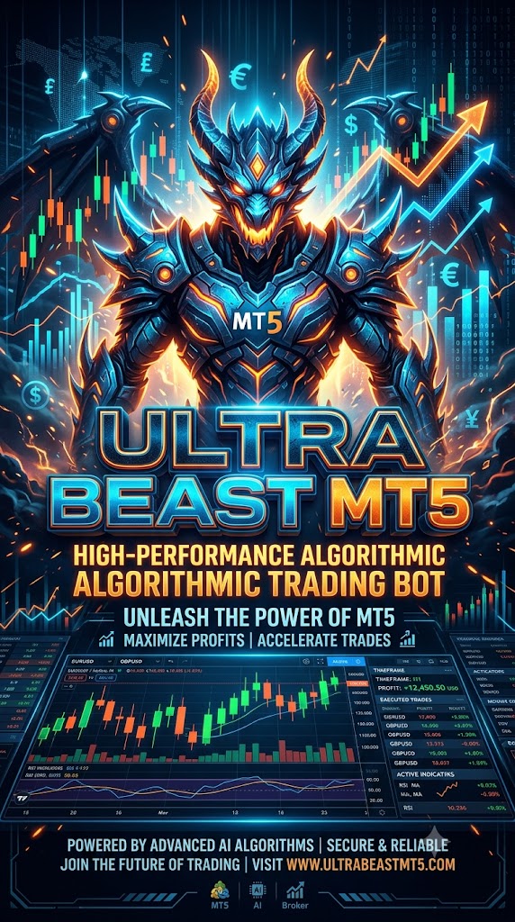 Ultra Beast MT5 EA + sets Trading Interface and Settings