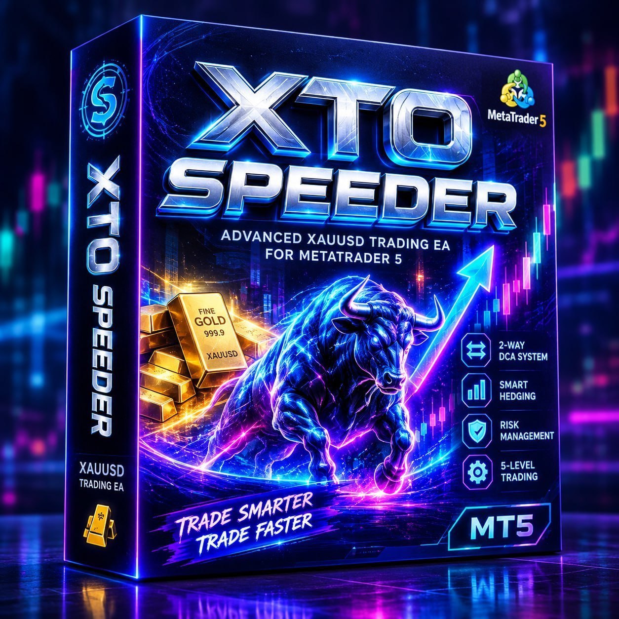 XTO Speeder(V4) EA V1.4 MT5 With Setfiles Trading Interface and Settings