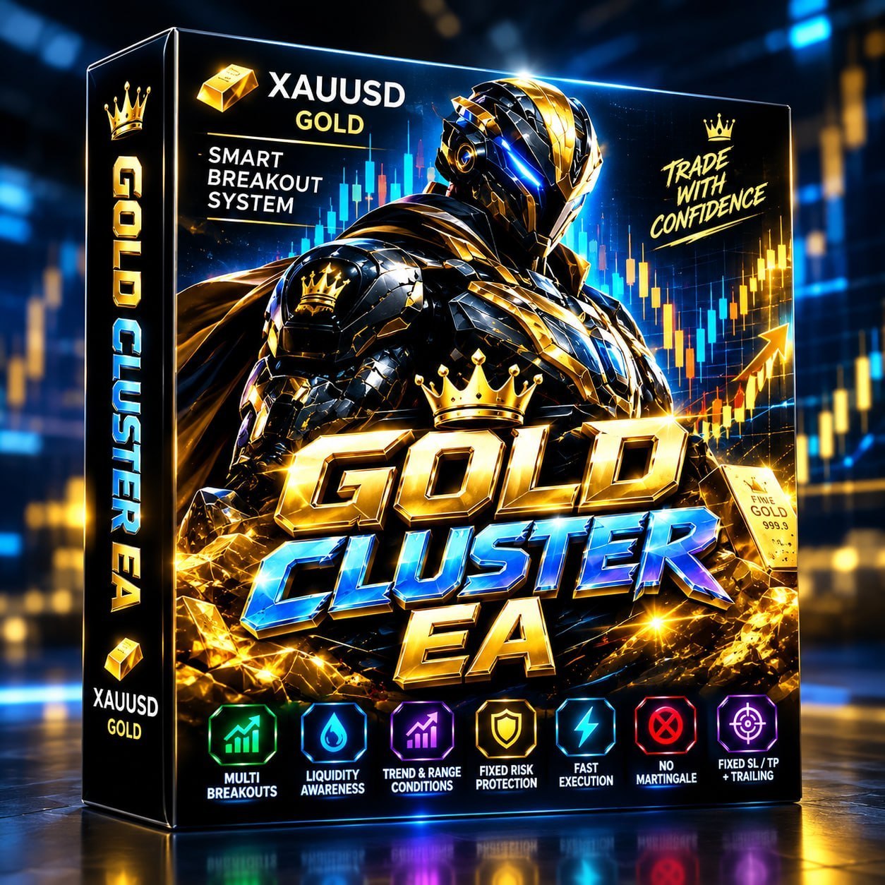 GOLD CLUSTER EA MT5 v15.0 Trading Logic and Setfiles